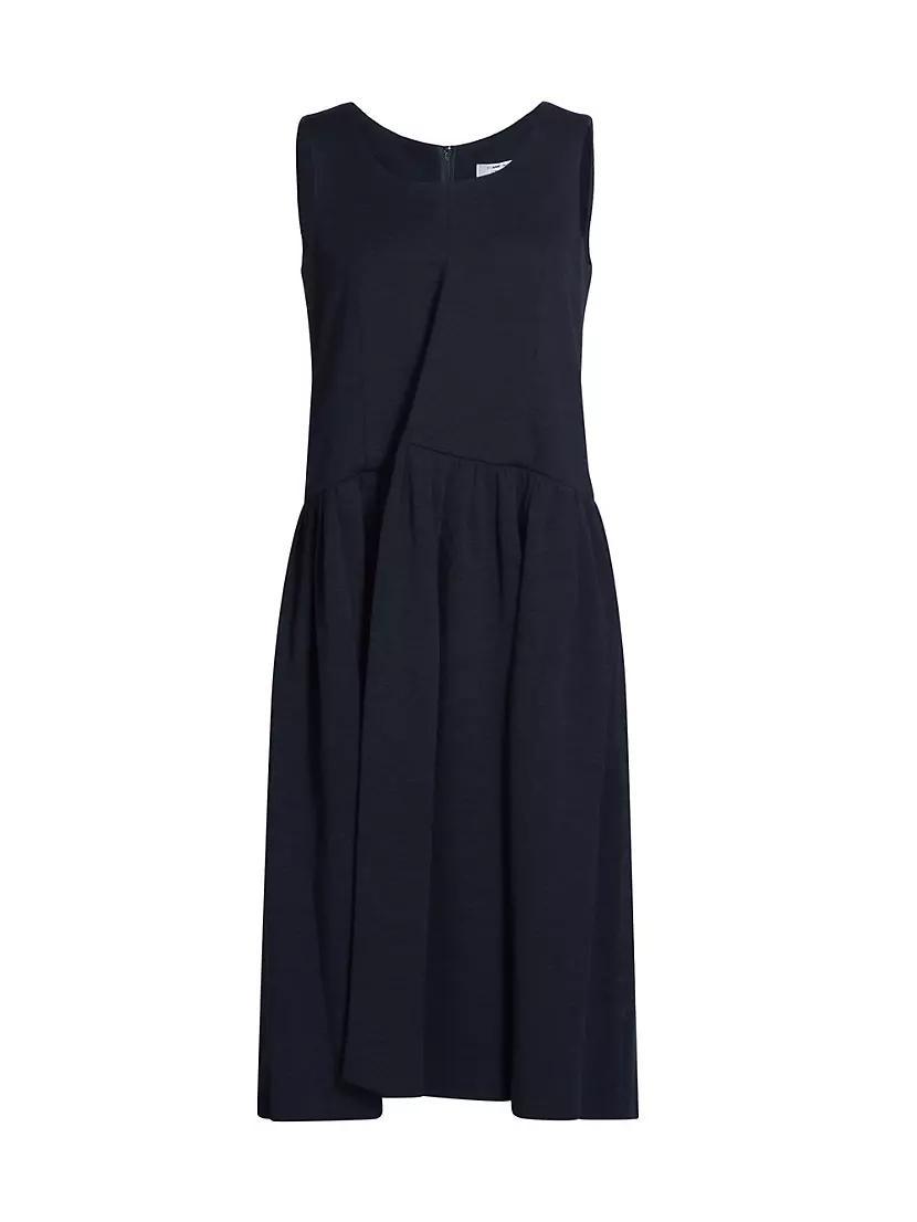 Wool Drop-Waist Midi-Dress product image