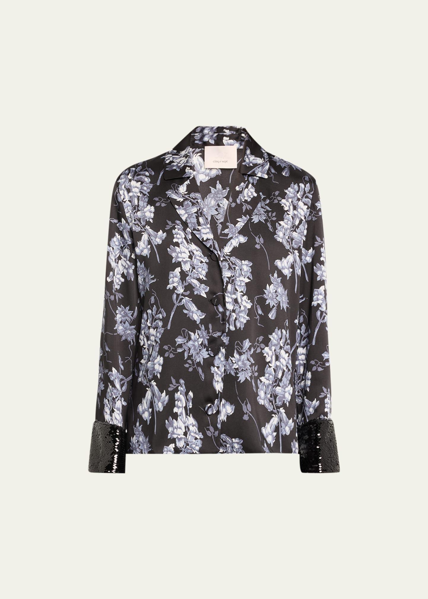 Womens Coastal Floral Phoebe Top Product Image