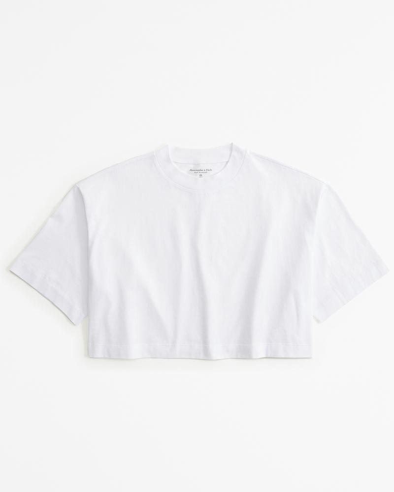 Essential Premium Polished Cropped Tee Product Image