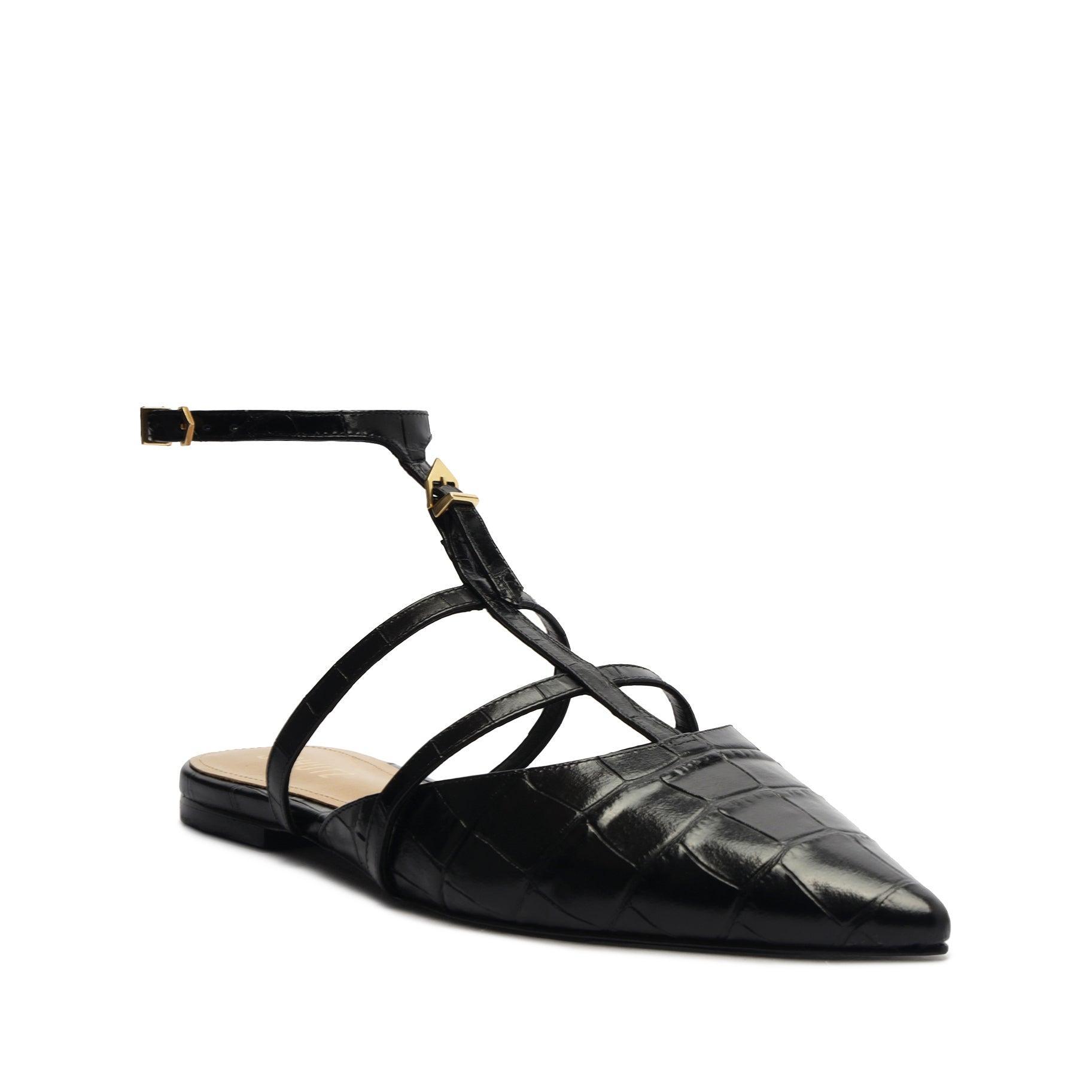 Hayden Ballet Crocodile-Embossed Leather Flat Female Product Image