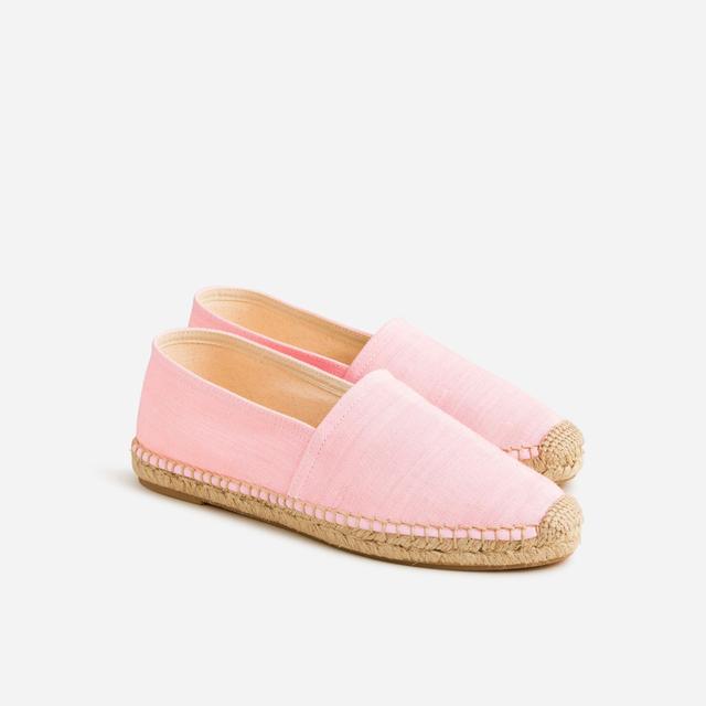 Made-in-Spain espadrille flats in linen Product Image