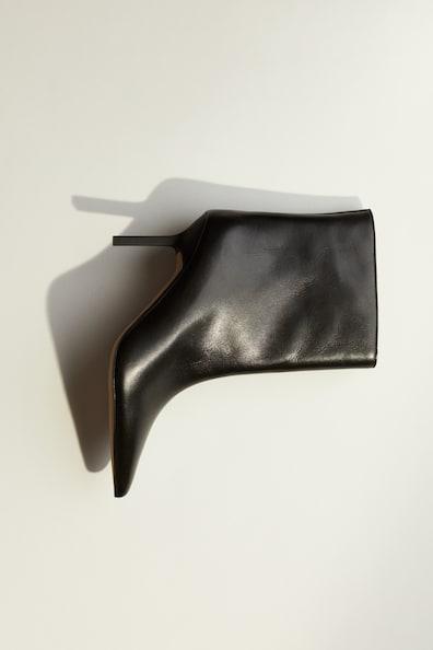 Pointed Leather Boots Product Image