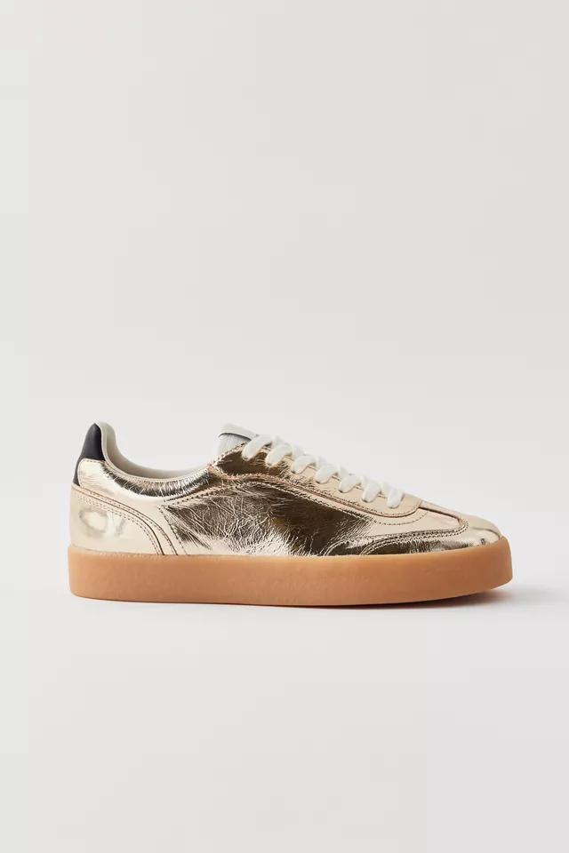 Steve Madden Tux Gold Sneaker Product Image