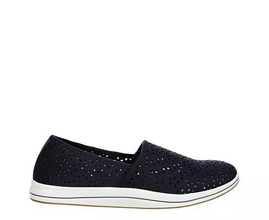 Clarks Cloudsteppers Breeze Emily Womens Slip-On Shoes Blue Product Image