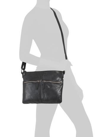 Leather Soft Double Front Pocket Crossbody for Women product image