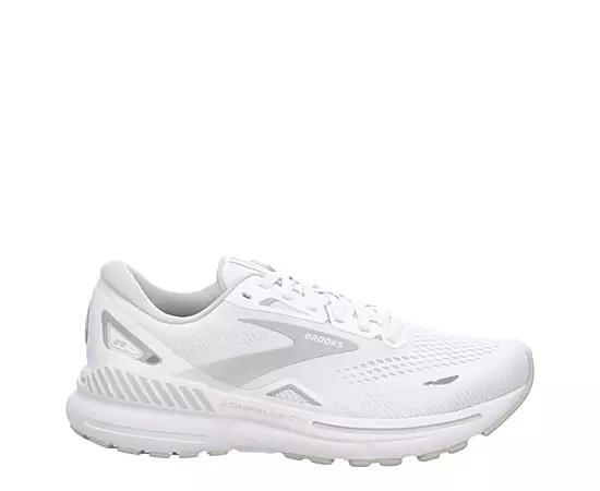 Brooks Womens Brooks Adrenaline GTS 23 - Womens Shoes White/Oyster Product Image