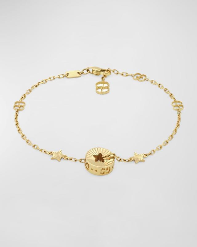 Womens Icon 18K Yellow Gold GG Charm Bracelet Product Image