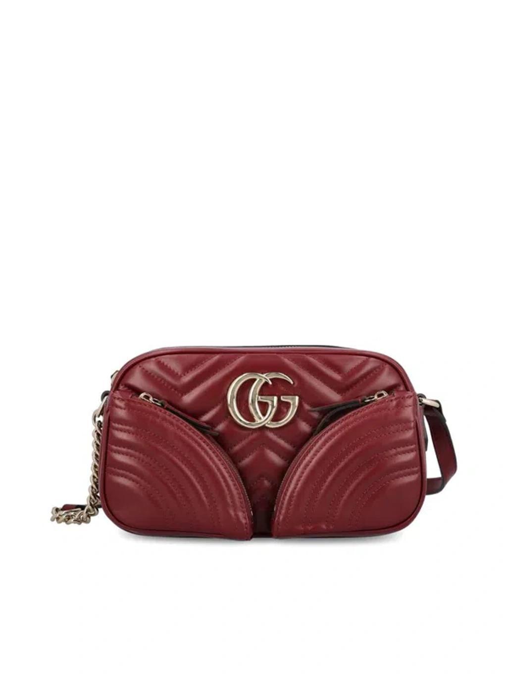 GUCCI Woman Gg Marmont Woman Red Shoulder Bags Product Image