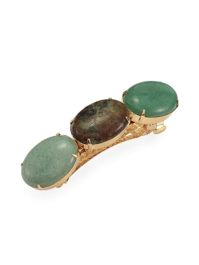 Womens Kaia Amazonite & African Turquoise French Barrette Product Image