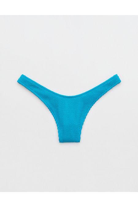 Aerie Crinkle Thong Bikini Bottom Women's Product Image