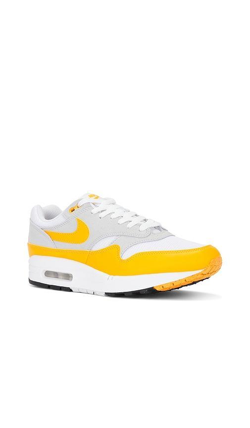 NIKE Air Max 1 Ess In White  University Gold  & Pure Platinum Product Image