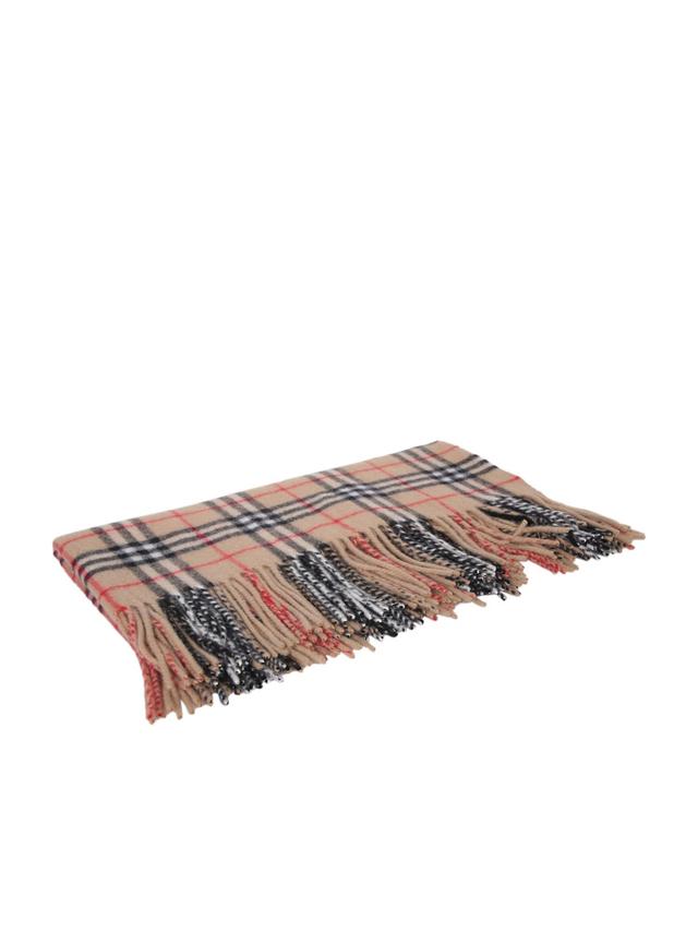 BURBERRY Maxi Wsh Check Beige Scarf Product Image