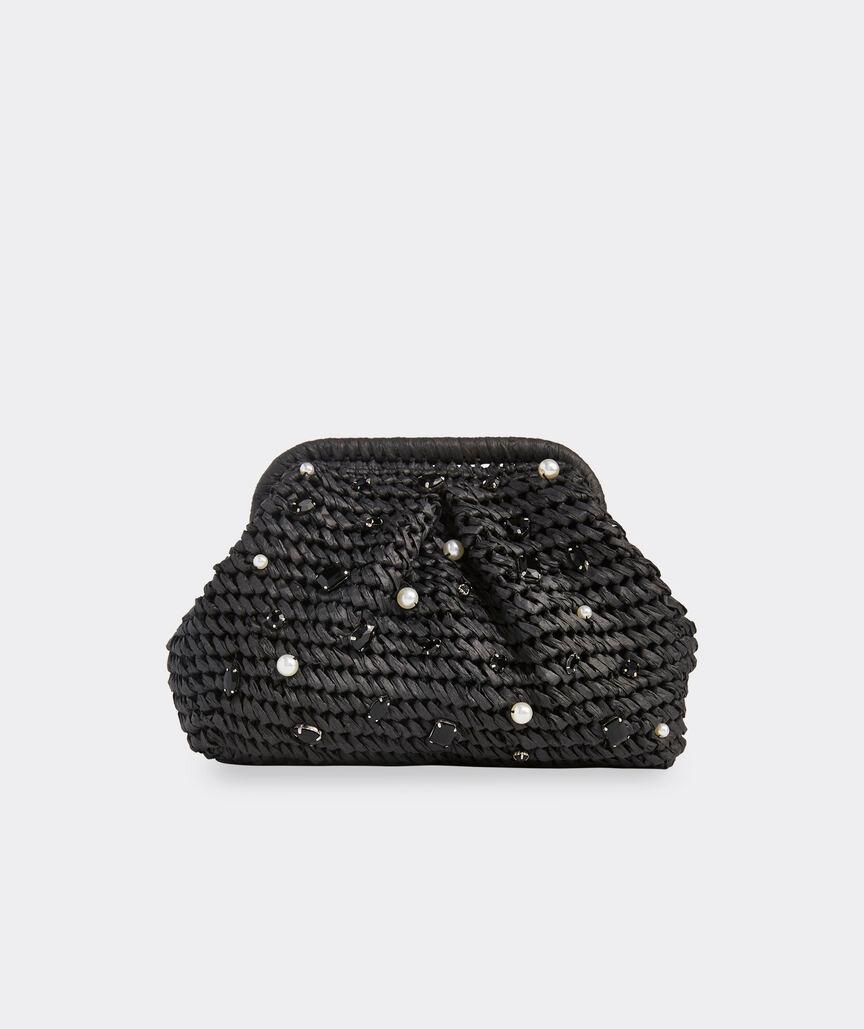 Embellished Straw Clutch Product Image