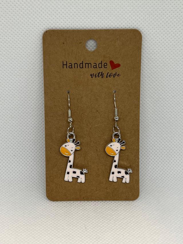 Giraffe Stainless Steel Earrings Female Product Image