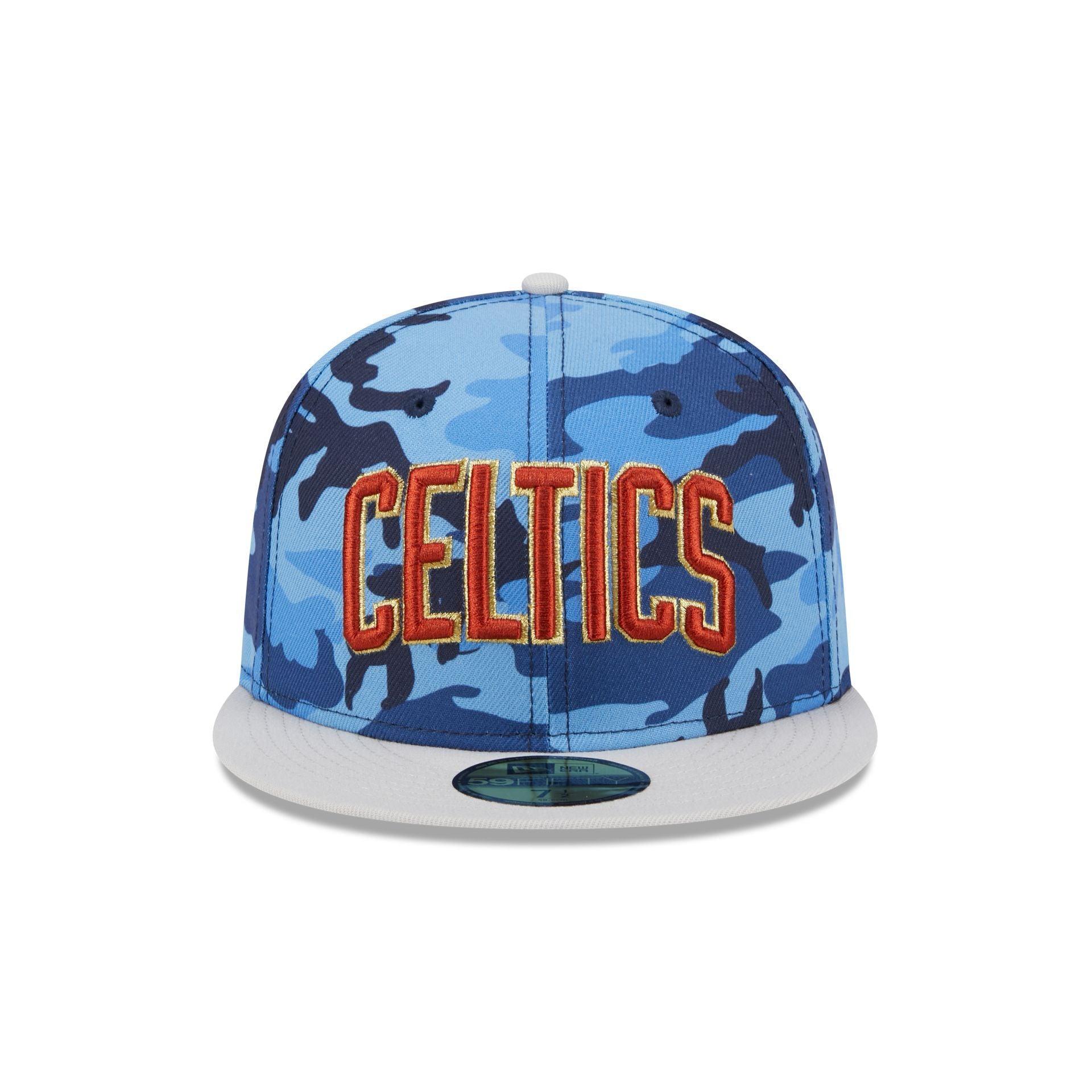 Boston Celtics Blue Camo 59FIFTY Fitted Hat Male Product Image