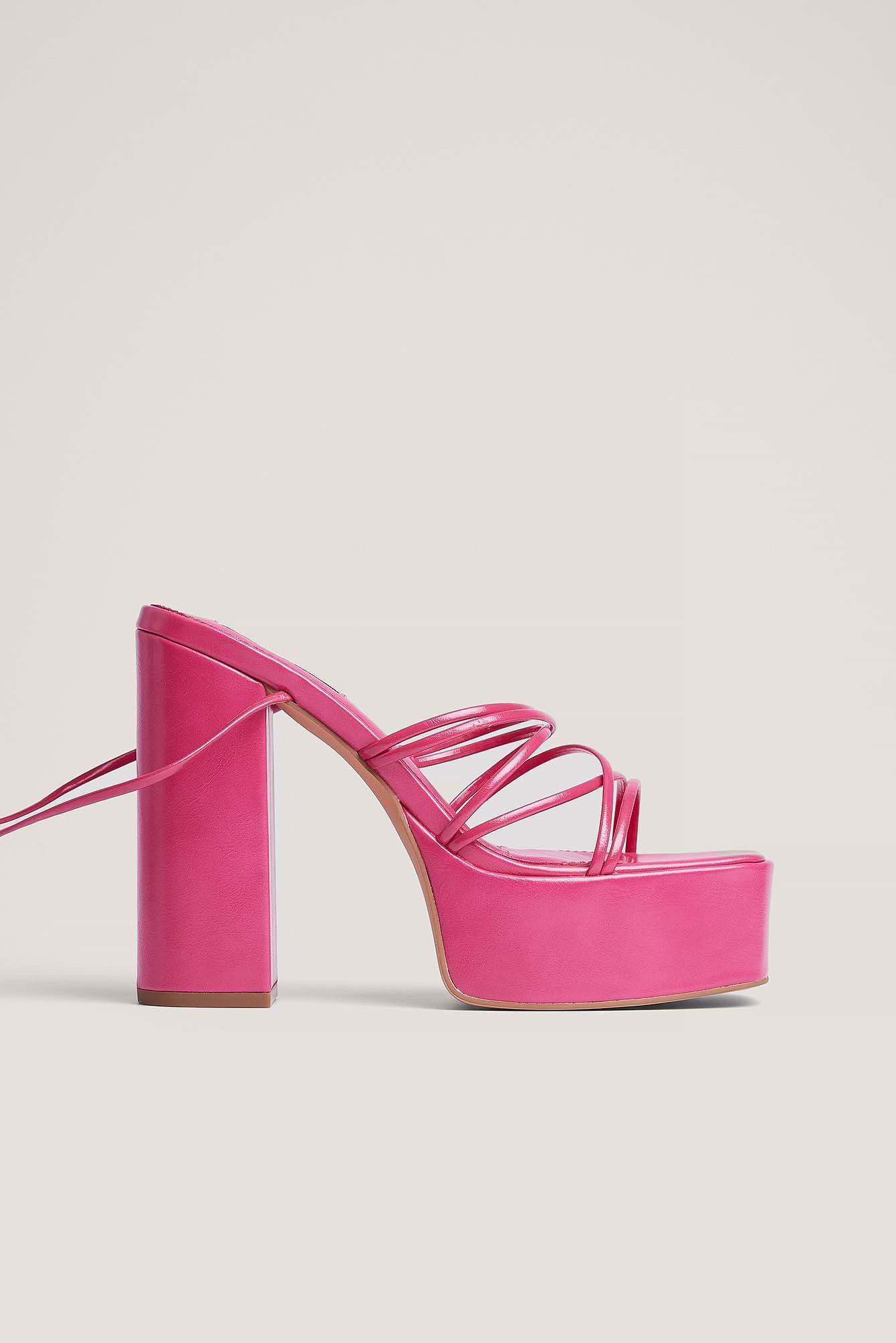 Fine Strappy Plateau Heels product image