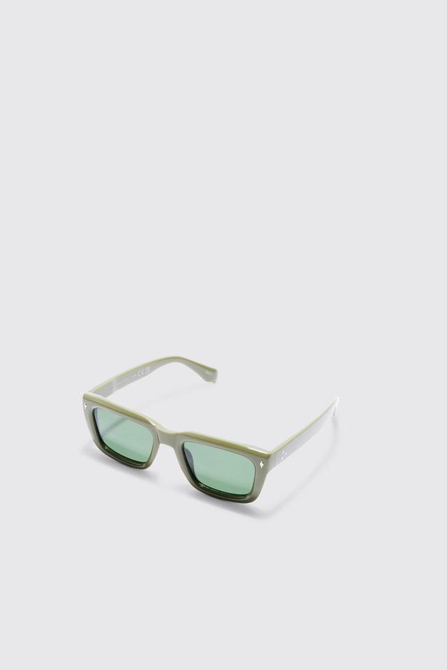 Plastic Retro Sunglasses | boohooMAN USA Product Image