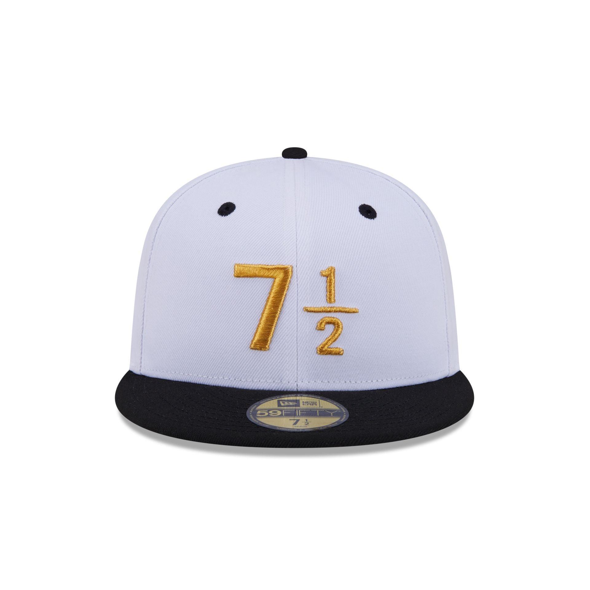 New Era Cap Signature Size 7 1/2 White 59FIFTY Fitted Hat Male Product Image