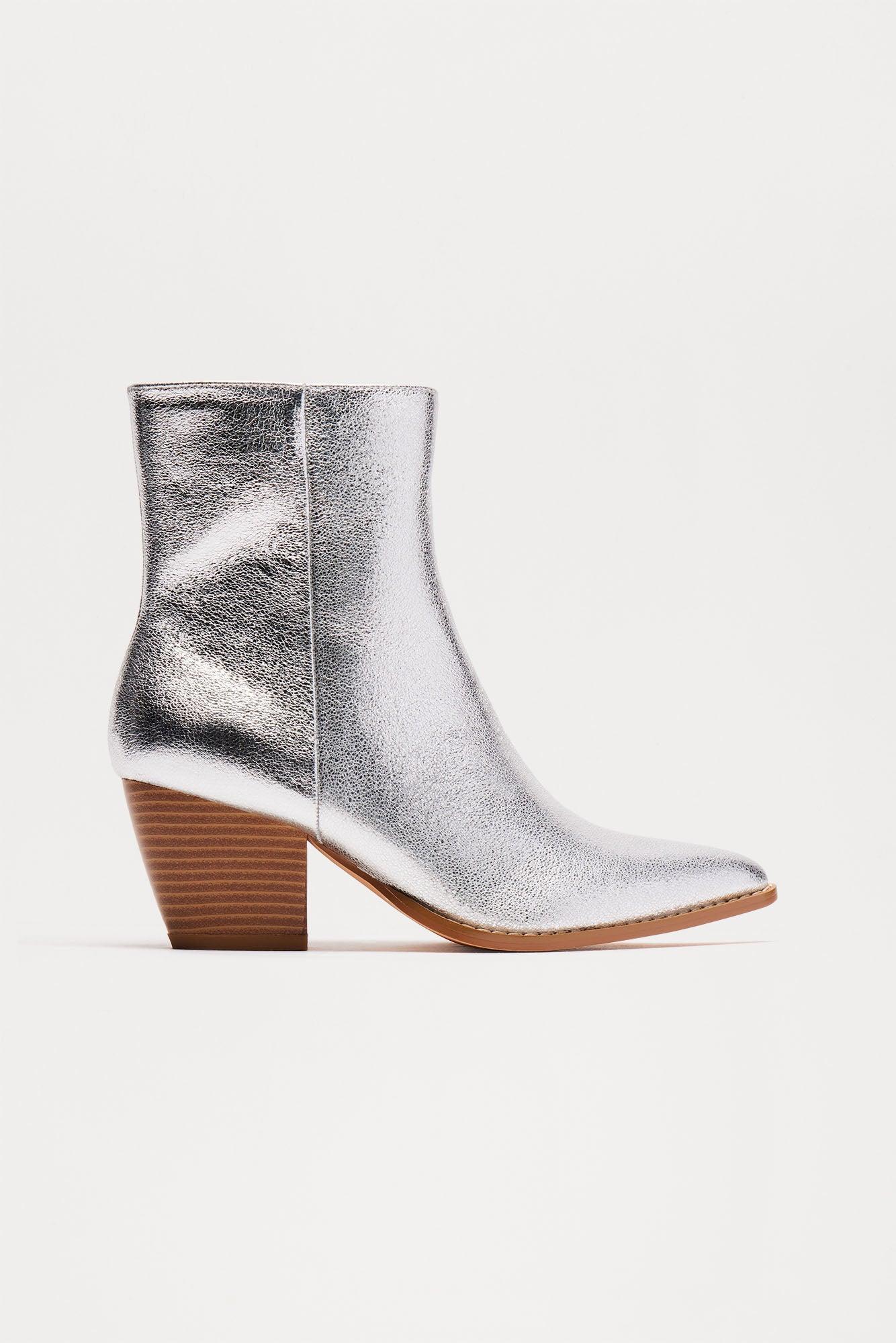 Braxton Heeled Booties - Silver product image