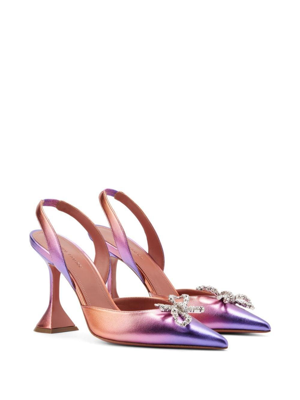 Rosie Sling 95 Metallic Pumps In Multicolor Product Image