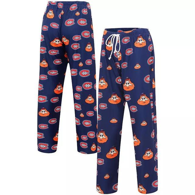 Womens Concepts Sport Navy Montreal Canadiens Gauge Allover Print Knit Sleep Pants Cnd Blue Product Image