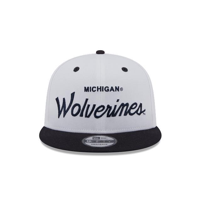 Michigan Wolverines College Vault Script 9FIFTY Snapback Hat Male Product Image