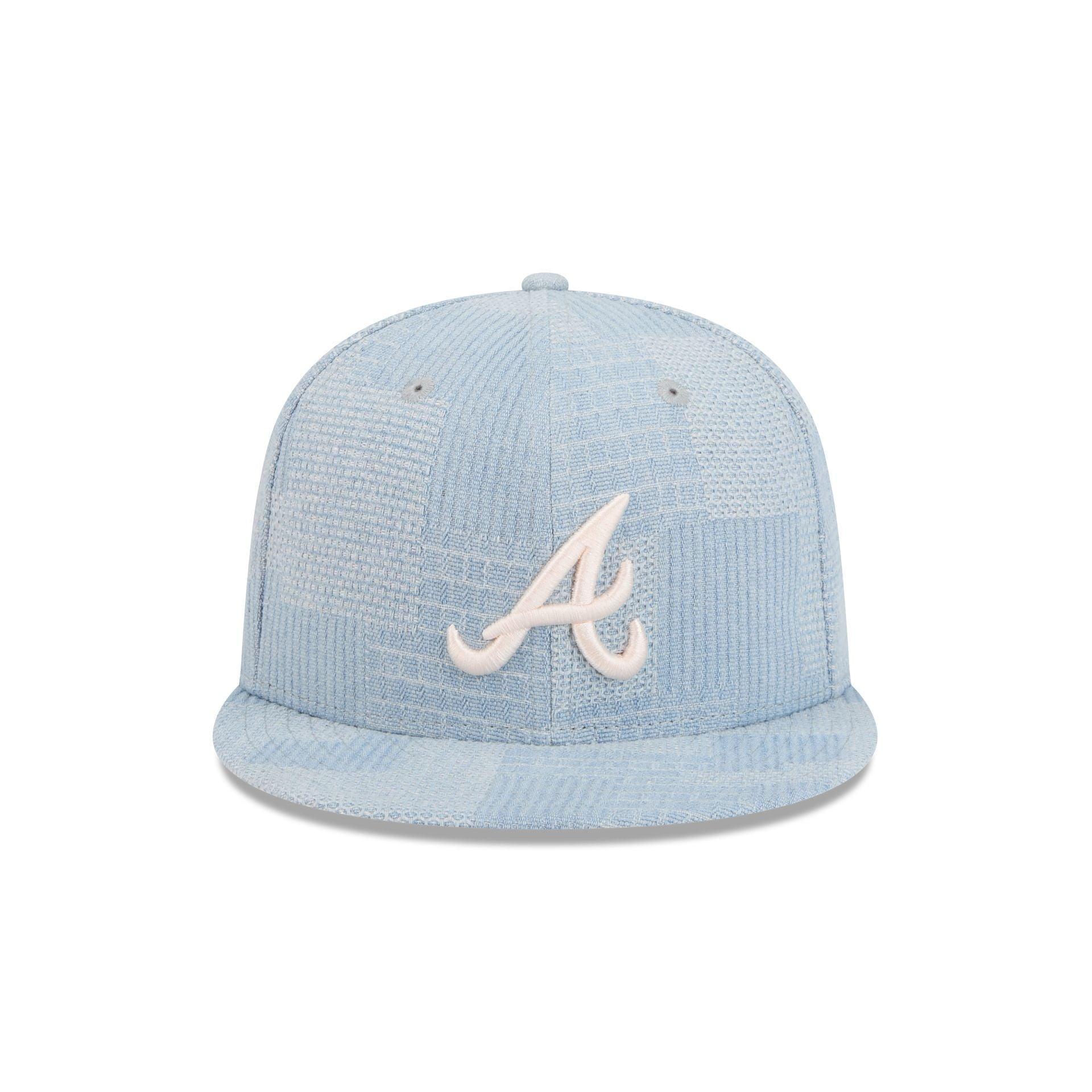 Atlanta Braves Denim Patchwork 9FIFTY Snapback Hat Male Product Image