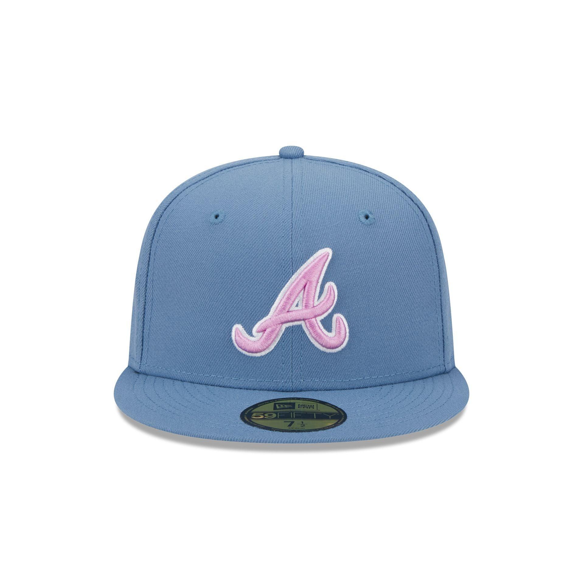 Atlanta Braves Color Pack Faded Blue 59FIFTY Fitted Hat Male Product Image