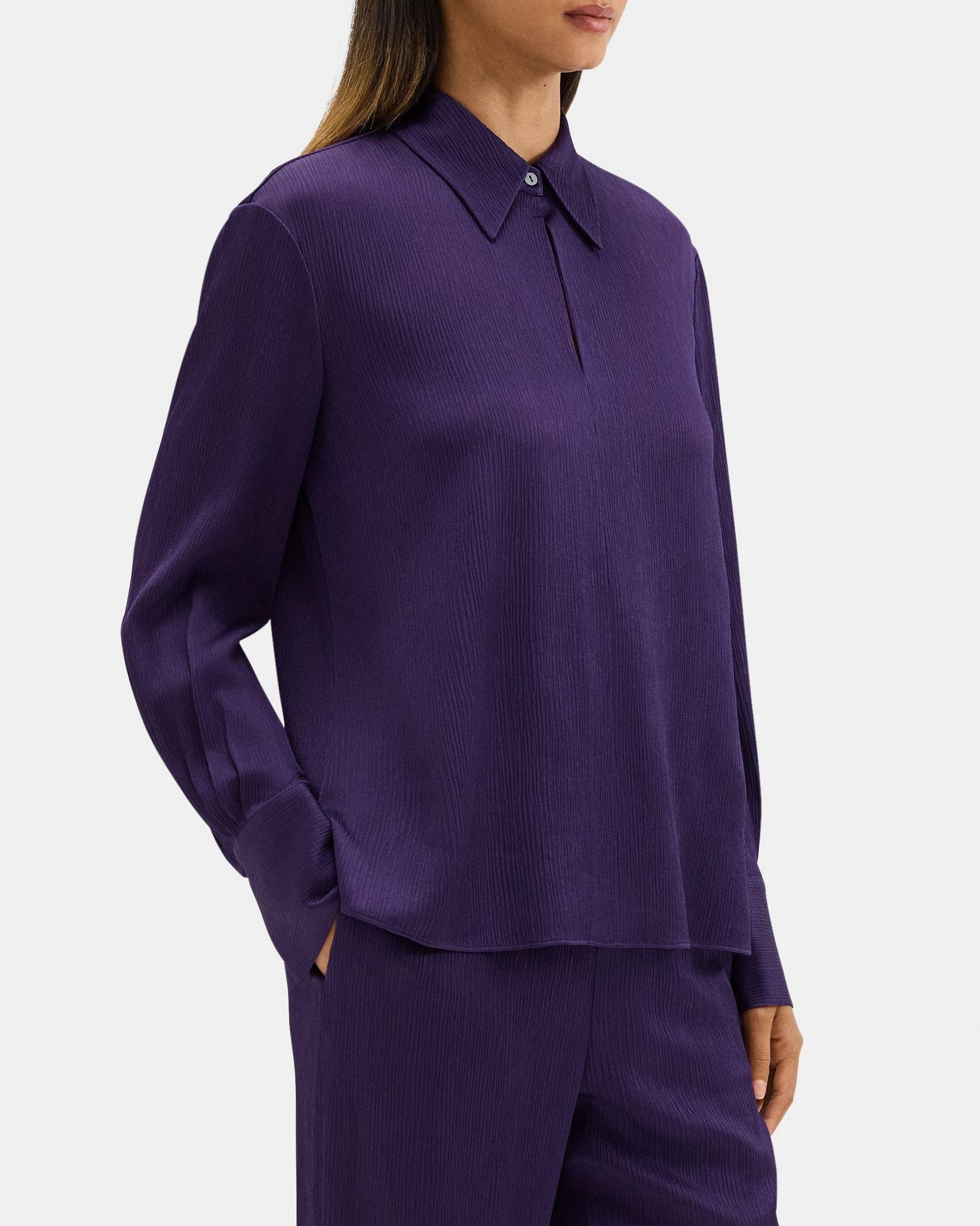 Popover Blouse in Crinkled Viscose Product Image