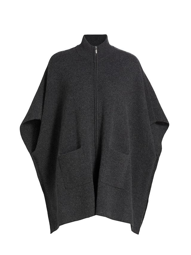 Womens COLLECTION Full-Zip Poncho Product Image