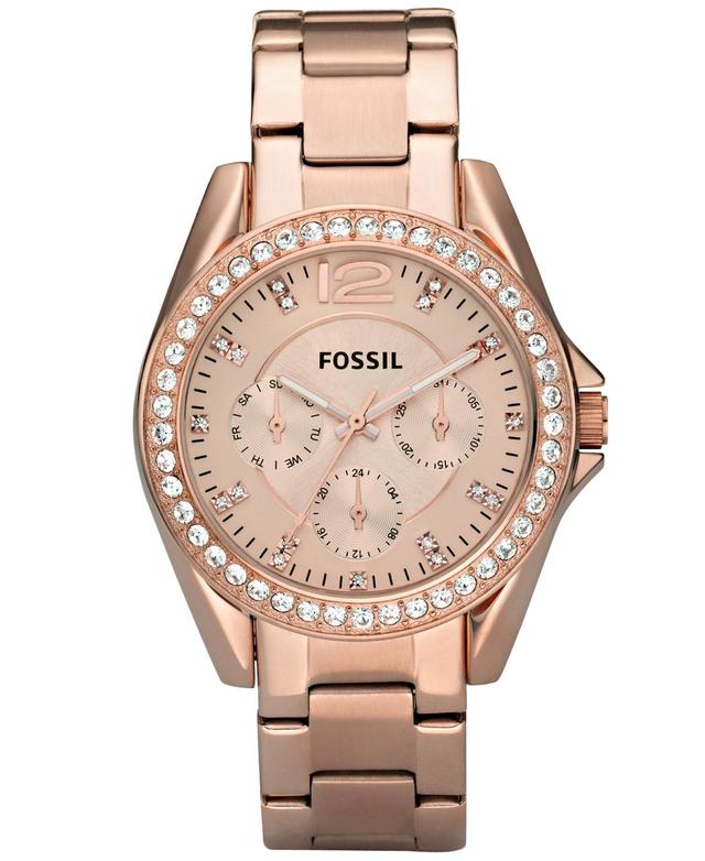 Fossil Womens Riley Stainless Steel Bracelet Watch 38mm ES3202 Product Image