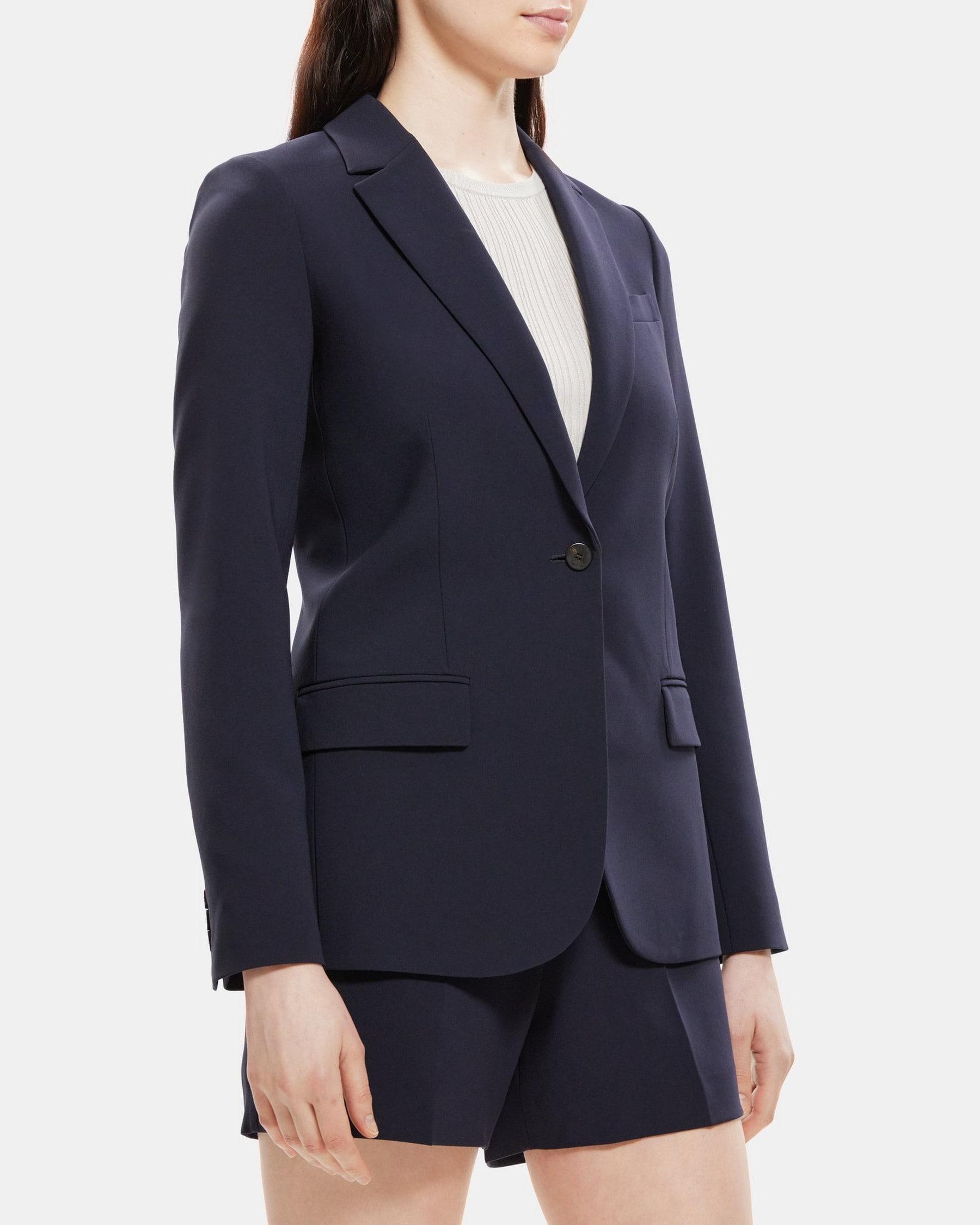 Fitted Blazer in Crepe Product Image