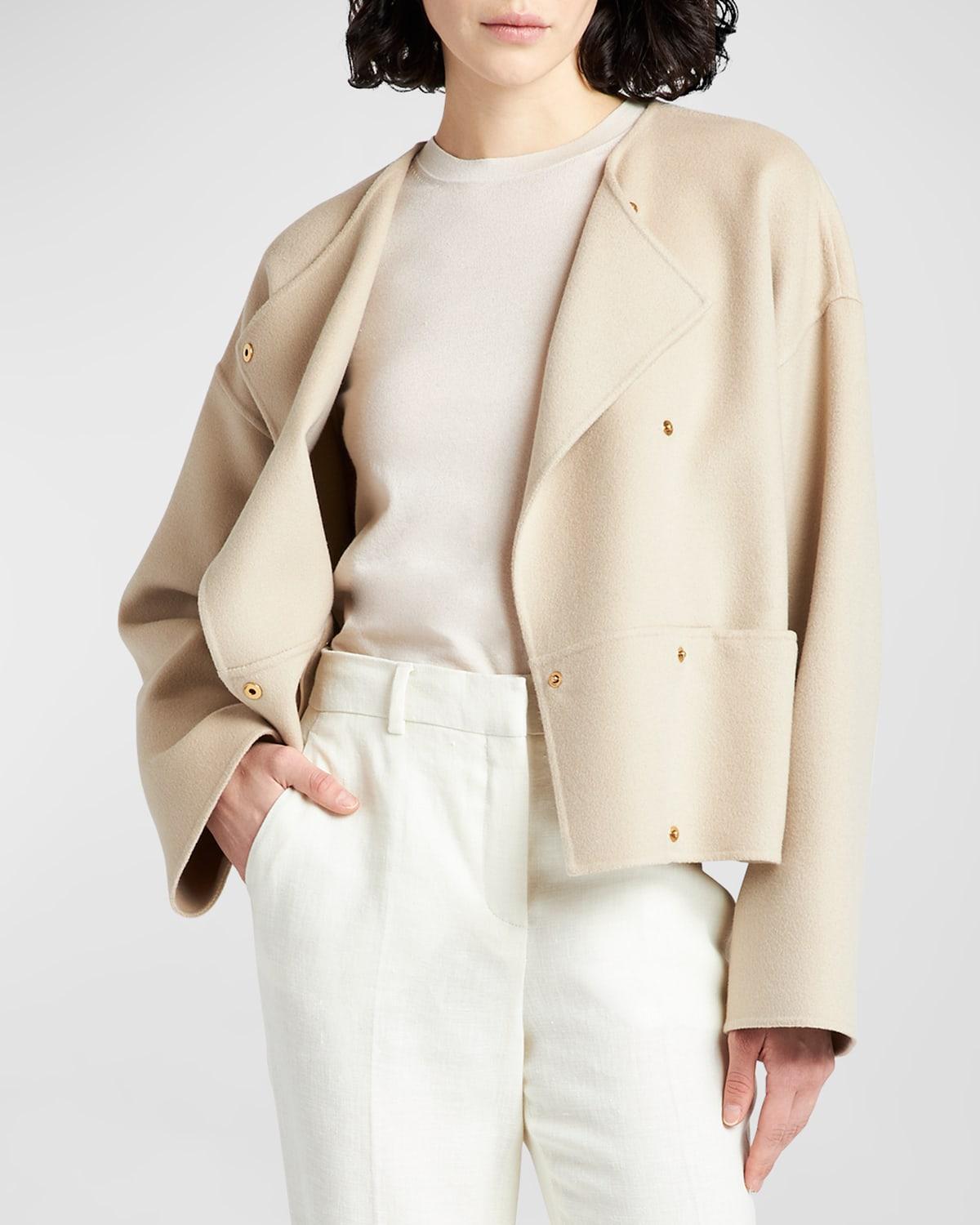 Womens Double-Faced Cashmere Jacket Product Image