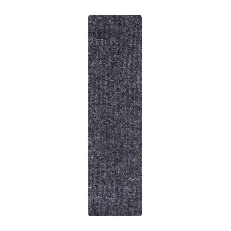 Logo-patch Wool Scarf In Grey Product Image