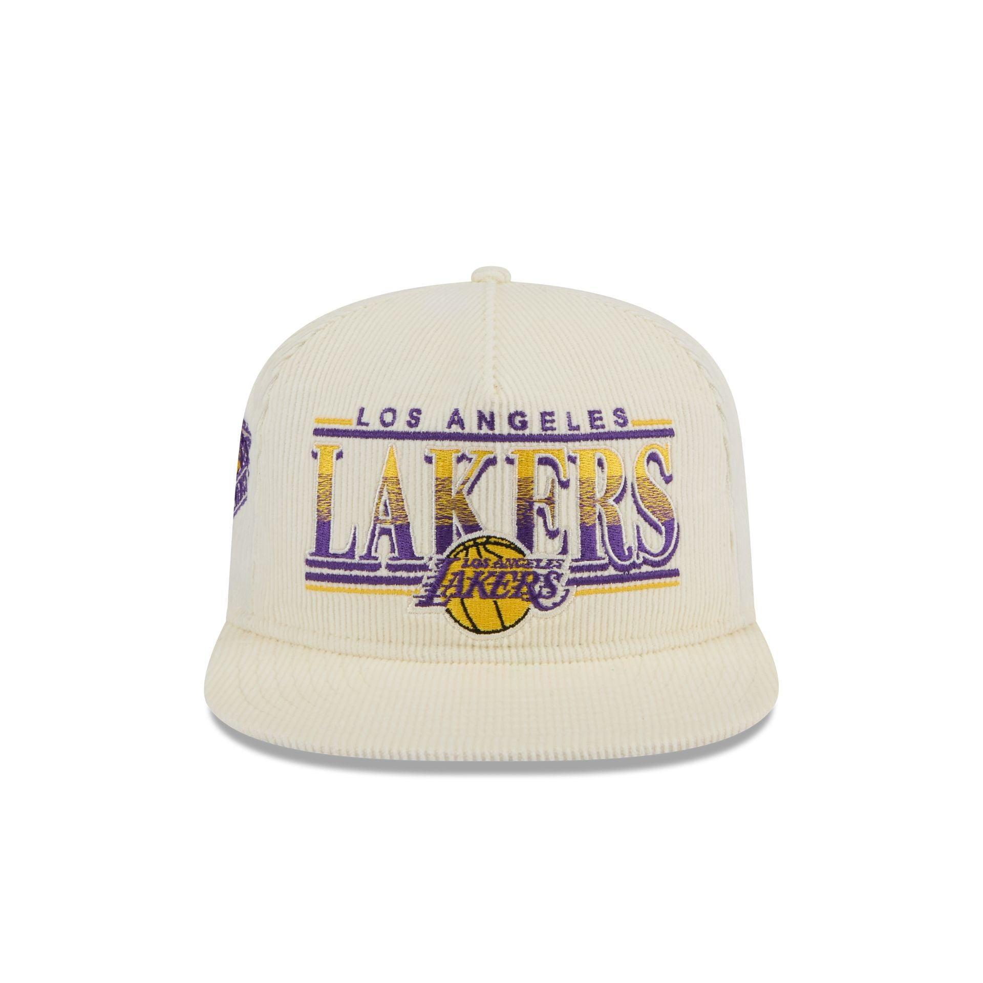 Los Angeles Lakers Throwback Corduroy Golfer Hat Male Product Image