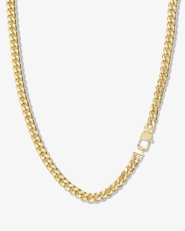 Julian Cuban Chain Necklace 6.8mm - Gold Product Image