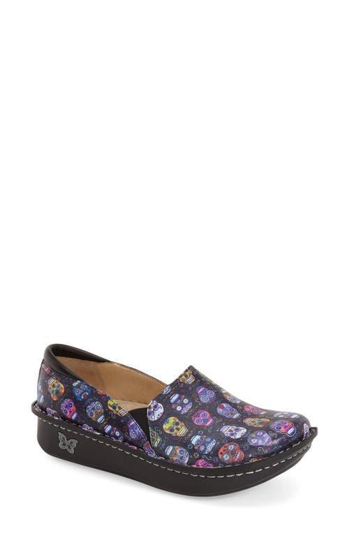 Alegria Debra Professional (Sugar Skull) Women's Slip on  Shoes Product Image