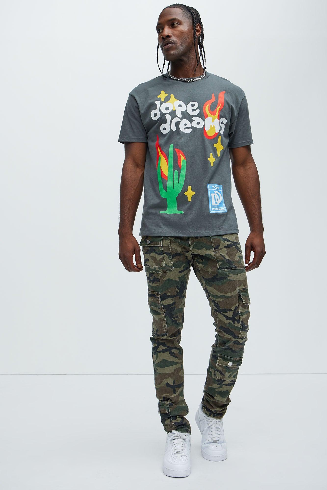 I'm Feeling Stacked Skinny Cargo Pants - Camouflage Product Image