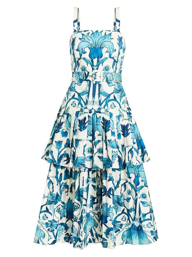 Womens Virginie Floral Sleeveless Midi-Dress Product Image