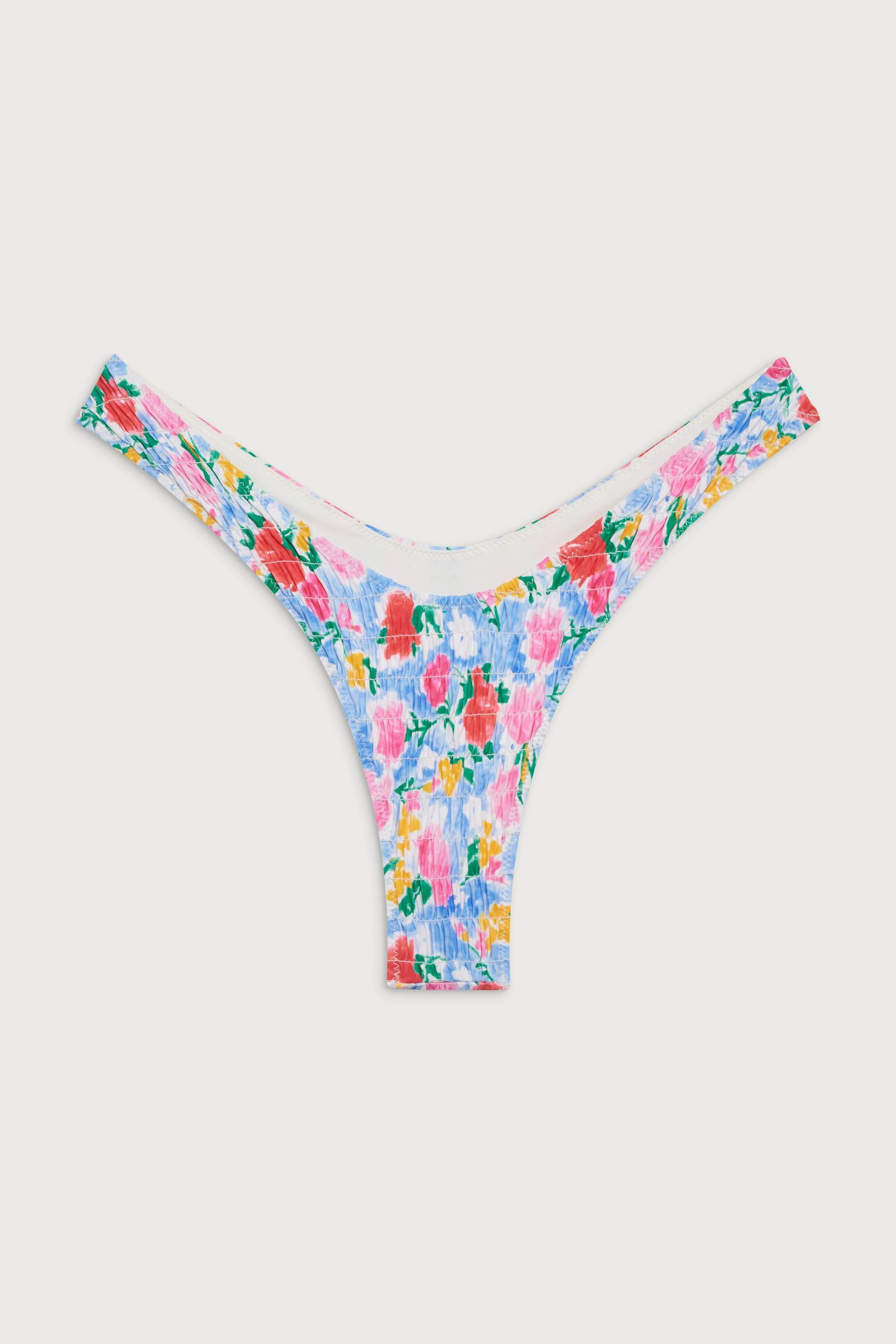 Full Moon Micro Bikini Bottom - Painted Petals Product Image