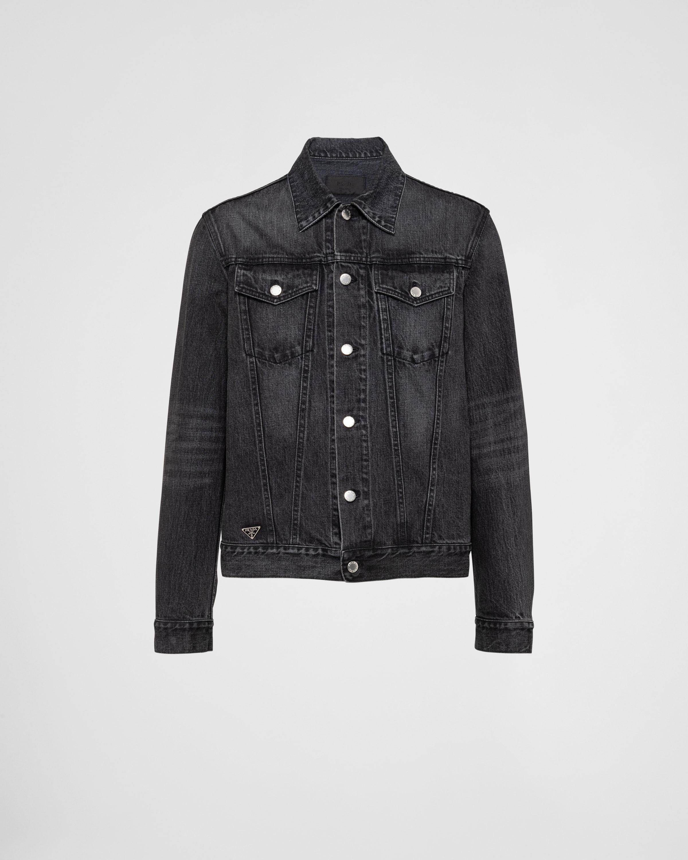 Denim blouson jacket Product Image