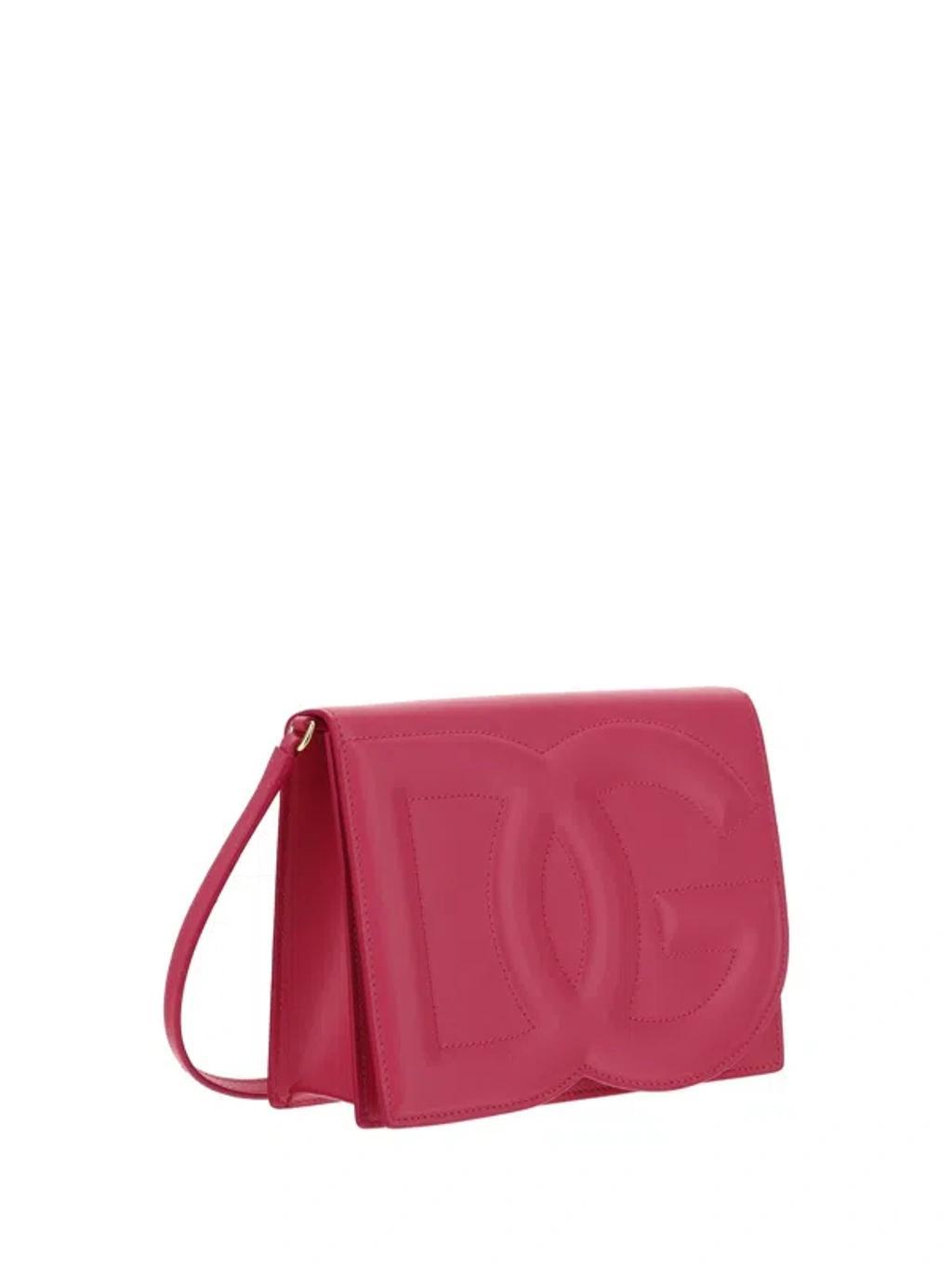 DOLCE & GABBANA Dg Logo Leather Crossbody Bag In Multicolor Product Image