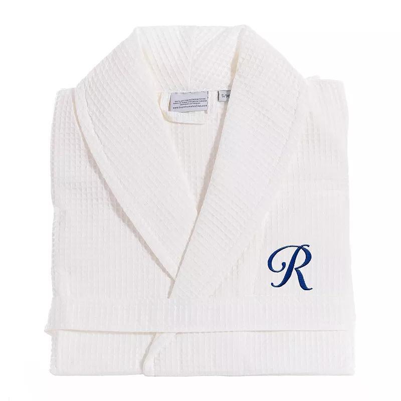 Linum Home Textiles Turkish Cotton Personalized Waffle Weave Bathrobe, Womens Product Image