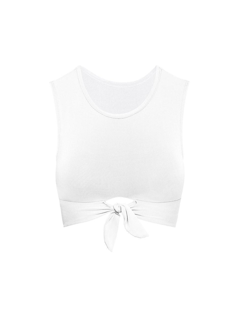 Womens Ava Cropped Swim Tank Top Product Image