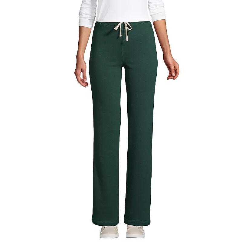 Womens Lands End Sweatpants Green Product Image