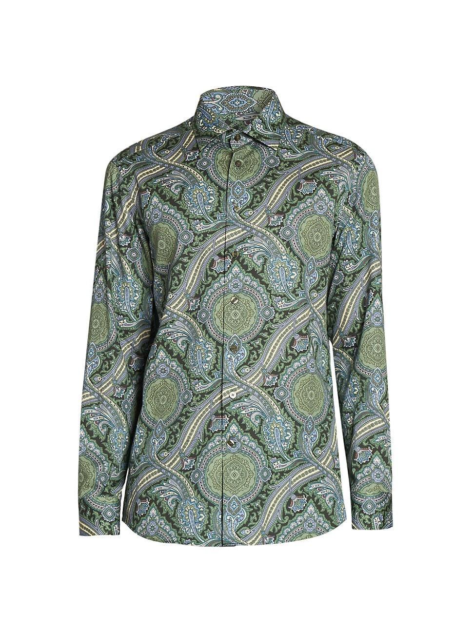 Mens Roma Paisley Cotton Shirt Product Image