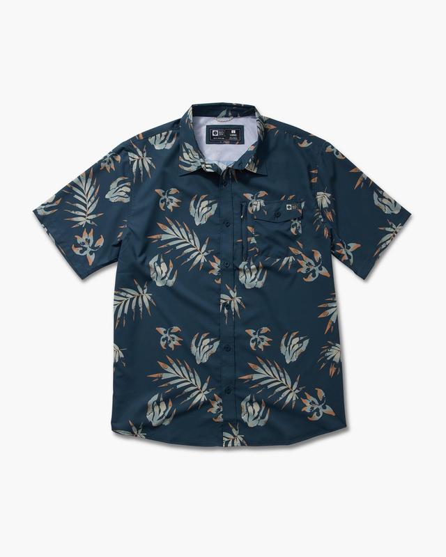 Badland S/S Tech Woven - Navy Male Product Image