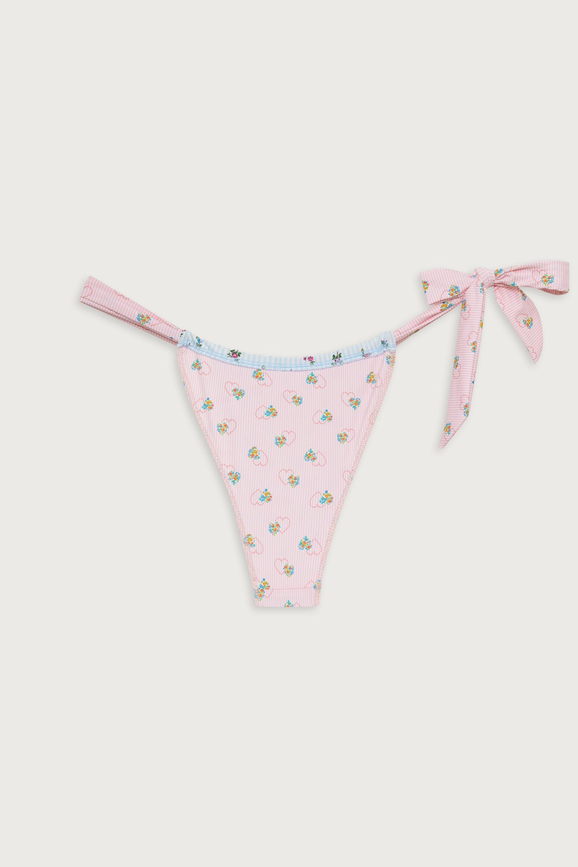 Kealy Reversible Cheeky Bikini Bottom - Cozy Stripe Product Image