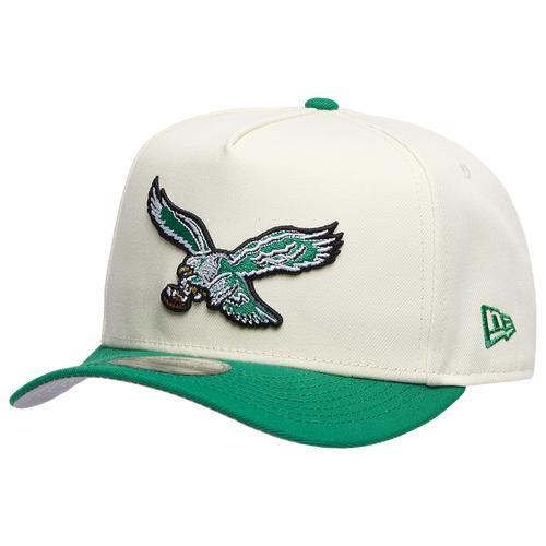 New Era Womens Eagles 9Fifty A-Frame Curve - Tan/Green Product Image