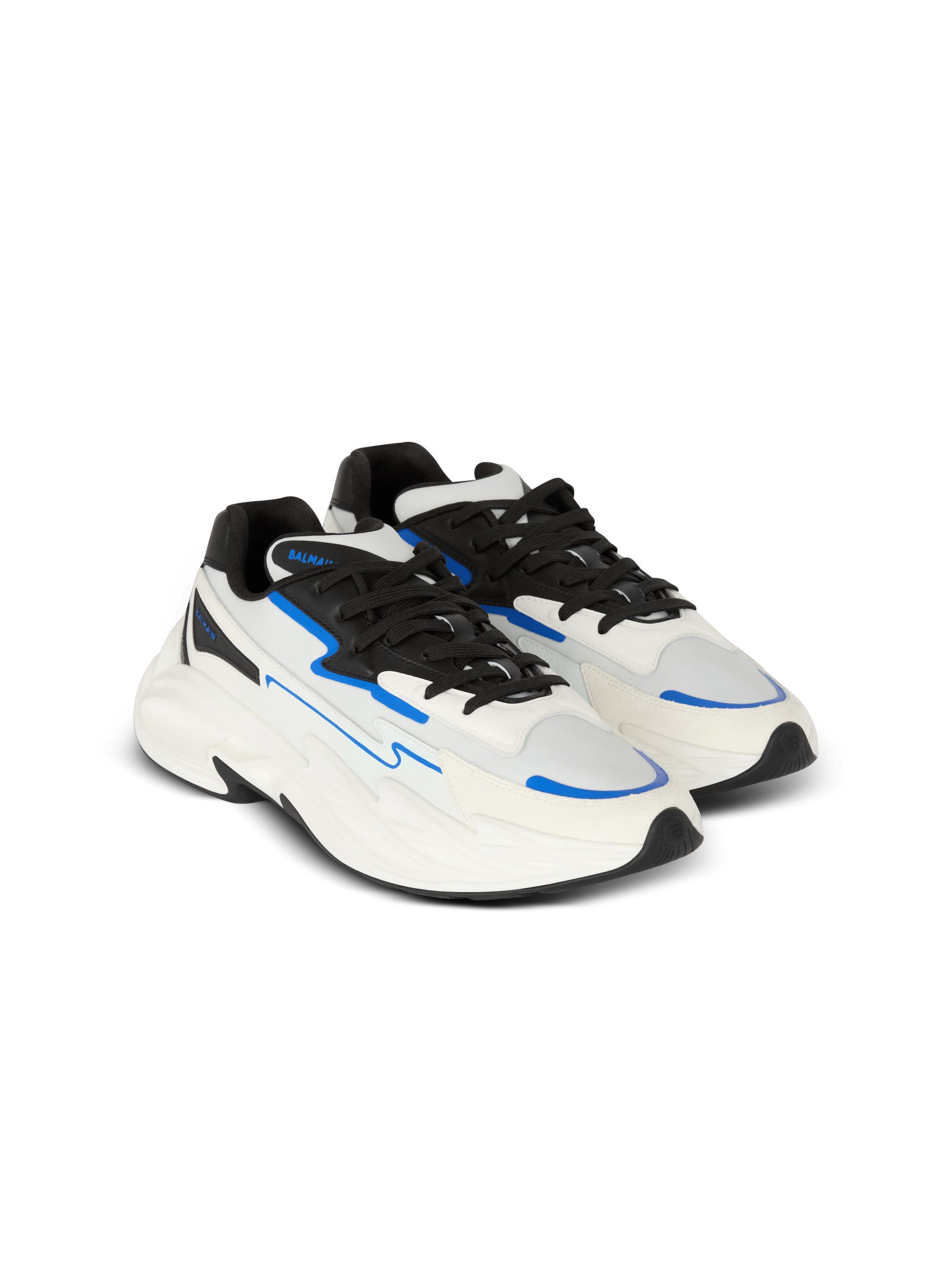 Run-Row leather and nylon trainers Product Image